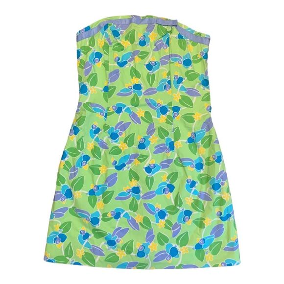 NEW Lilly Pulitzer “Adina” strapless short bird pattern dress VINTAGE size 8 - Picture 2 of 8